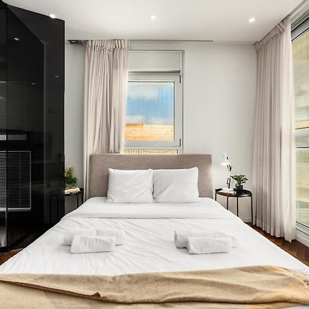 Penthouse 3Br + Roof Top + Parking - On The Beach Haifa Exterior foto